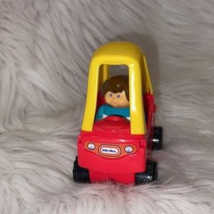 Vintage 2003 Fisher Price Little People Burger King Cozy Coupe Car with Driver